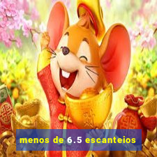 menos de 6.5 escanteios