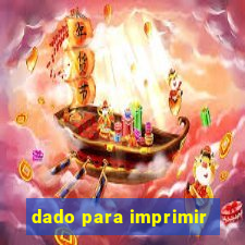 dado para imprimir