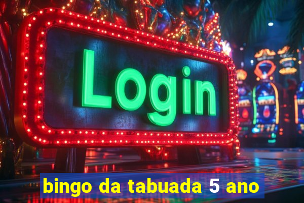 bingo da tabuada 5 ano