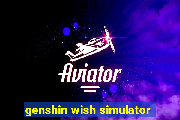 genshin wish simulator