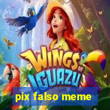 pix falso meme