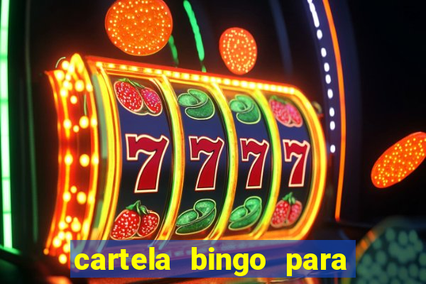 cartela bingo para cha de cozinha imprimir gratis