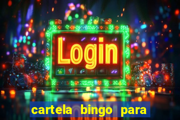 cartela bingo para cha de cozinha imprimir gratis