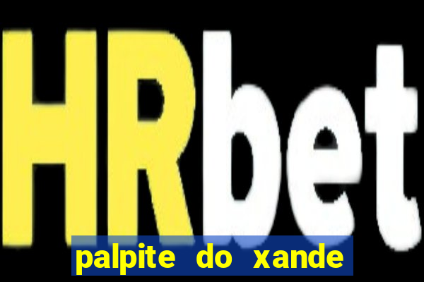 palpite do xande de hoje