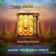 avatar world para colorir