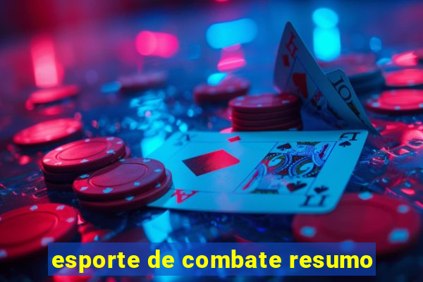 esporte de combate resumo