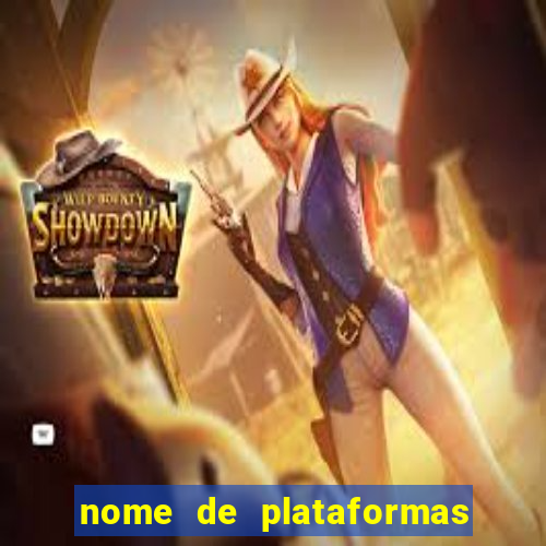 nome de plataformas de jogos