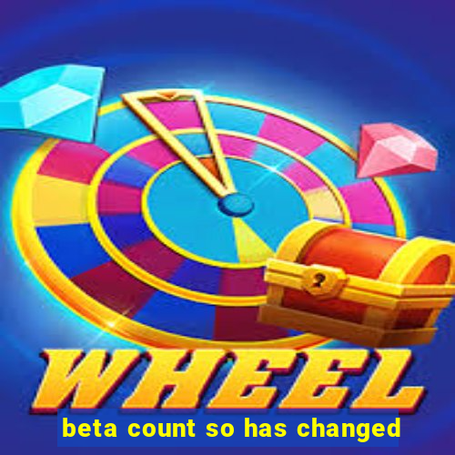 beta count so has changed