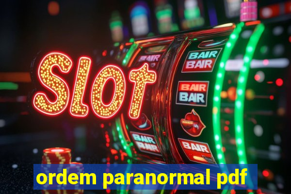 ordem paranormal pdf