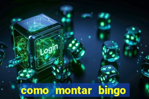 como montar bingo brinquedos toia