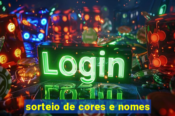 sorteio de cores e nomes