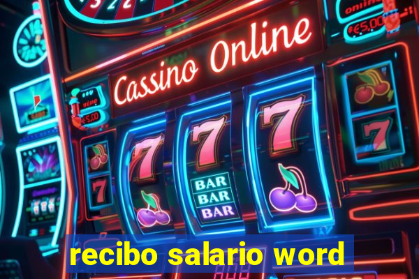 recibo salario word