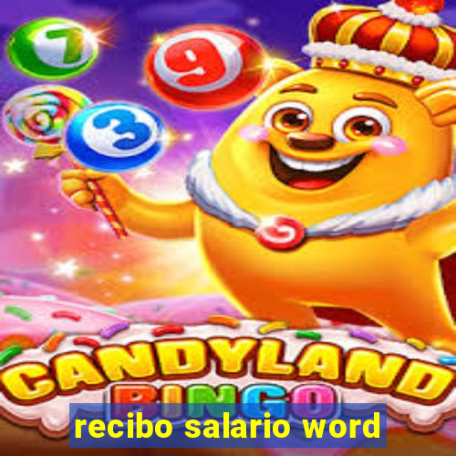 recibo salario word