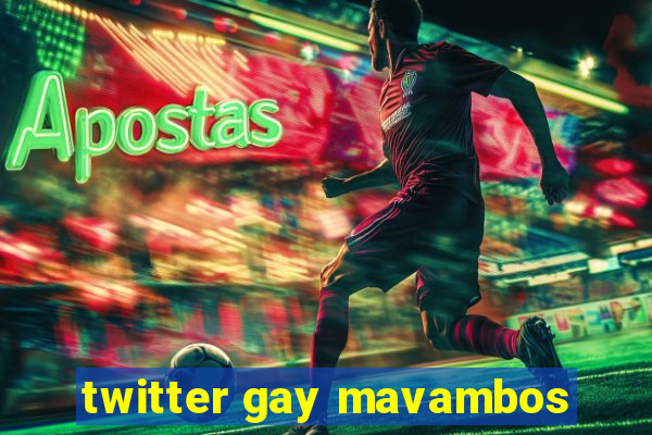 twitter gay mavambos