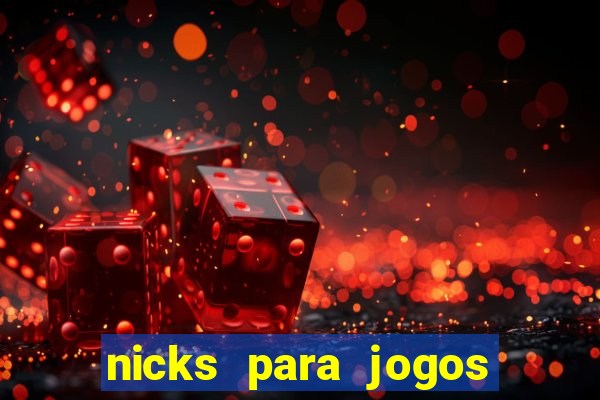 nicks para jogos de tiro