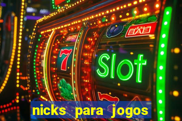 nicks para jogos de tiro