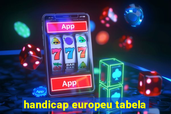 handicap europeu tabela