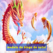 modelo de bingo de natal