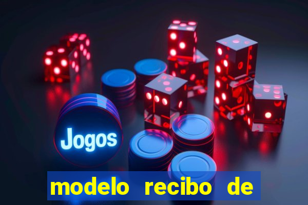 modelo recibo de pagamento autonomo