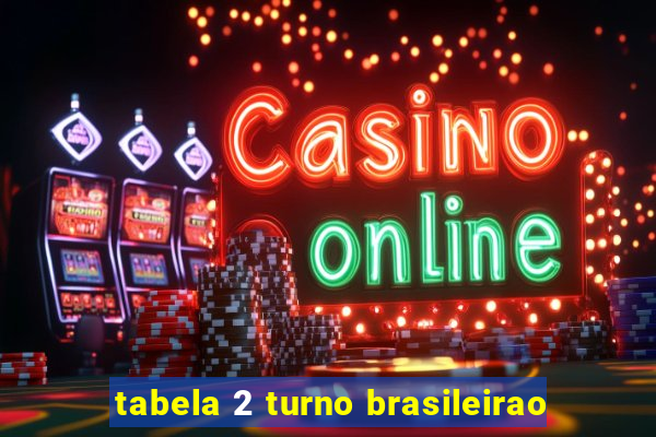 tabela 2 turno brasileirao