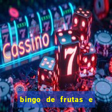 bingo de frutas e legumes para imprimir