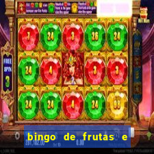 bingo de frutas e legumes para imprimir