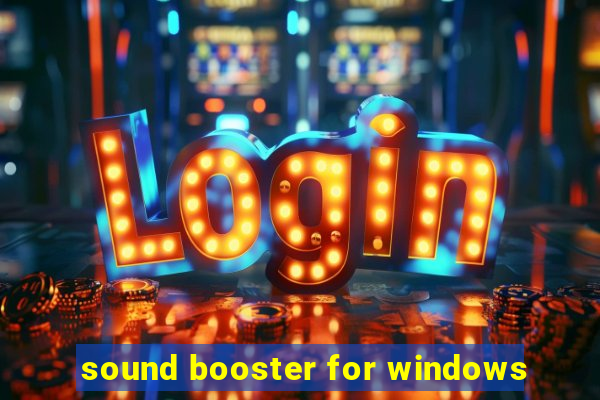 sound booster for windows