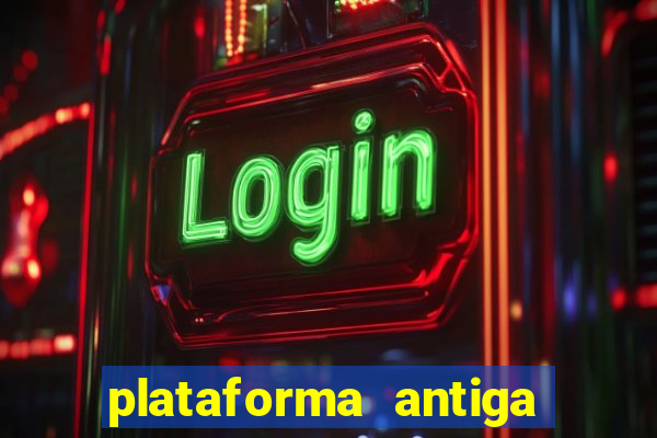 plataforma antiga de jogos