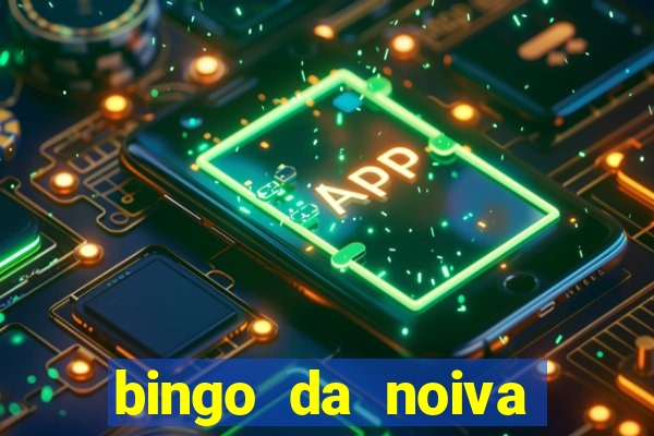 bingo da noiva para imprimir