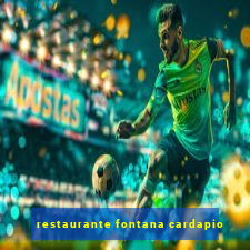 restaurante fontana cardapio