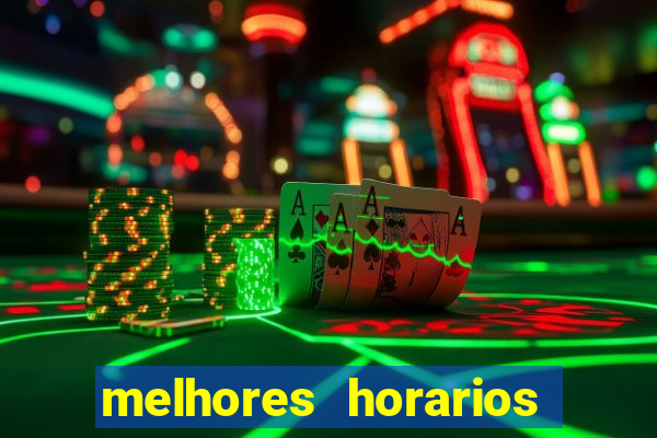 melhores horarios pagantes fortune tiger