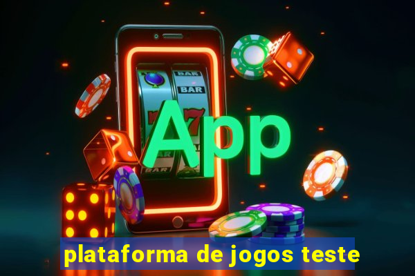 plataforma de jogos teste