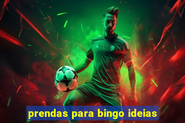 prendas para bingo ideias