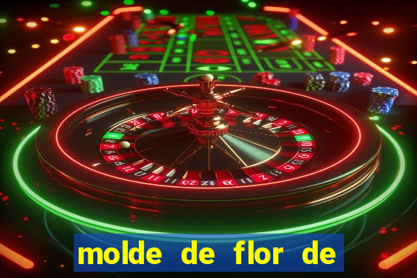 molde de flor de eva grande para imprimir