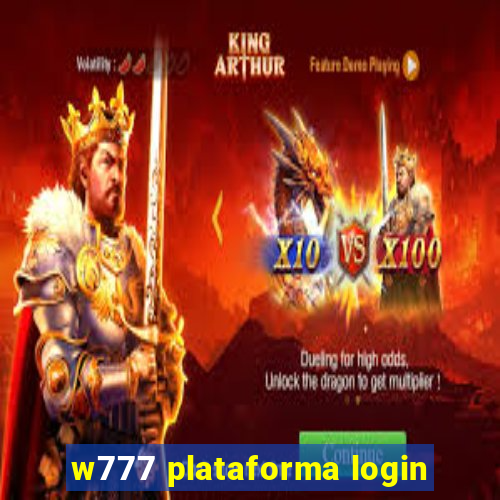 w777 plataforma login