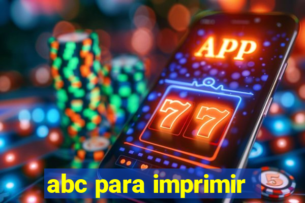 abc para imprimir