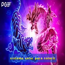 sistema solar para colorir