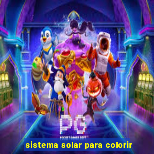 sistema solar para colorir