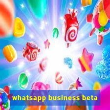 whatsapp business beta