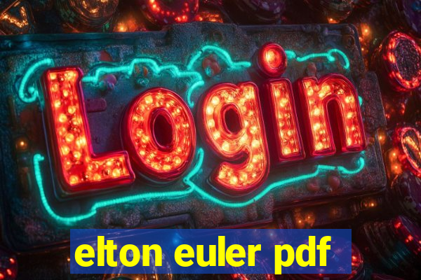 elton euler pdf