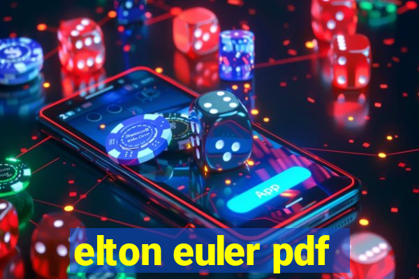 elton euler pdf