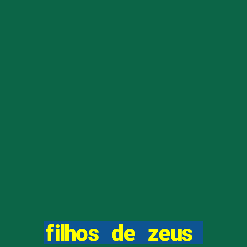 filhos de zeus mitologia grega