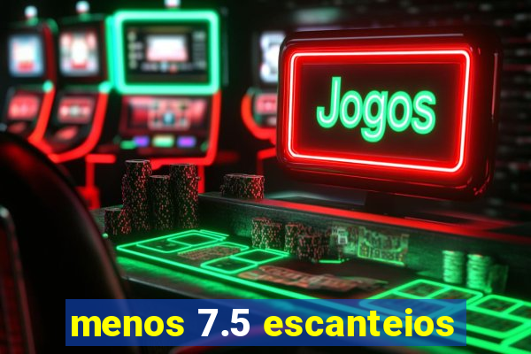 menos 7.5 escanteios