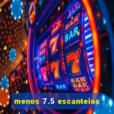 menos 7.5 escanteios