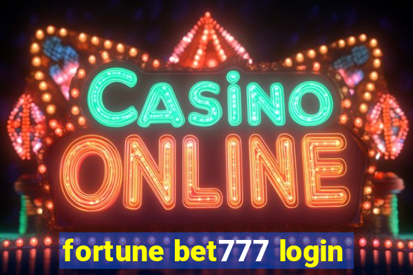 fortune bet777 login