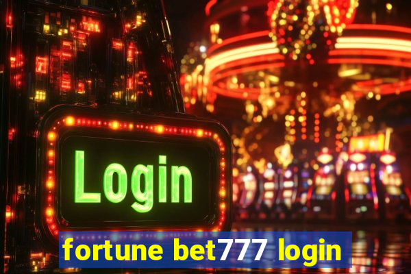 fortune bet777 login