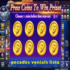 pecados veniais lista