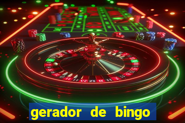 gerador de bingo de palavras