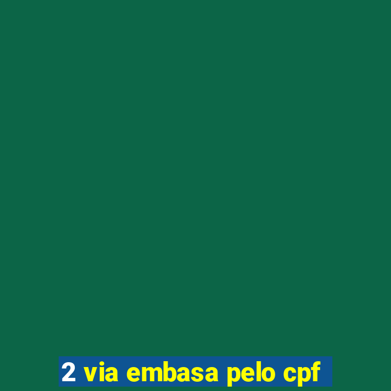 2 via embasa pelo cpf