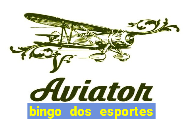 bingo dos esportes para imprimir